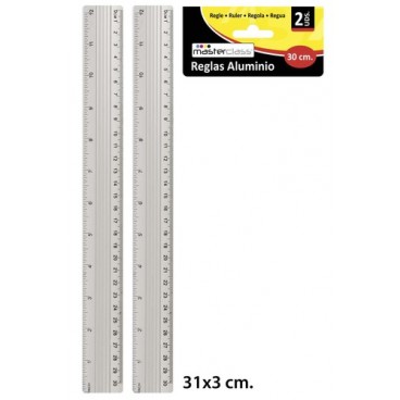 0267280 RŠGLE ALUMINIUM 30CM/3PCS (96 PIECES)