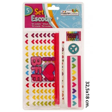 0267543 SET-SCOLAIRE 5 PCS. UEE (72 PIECES)
