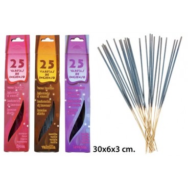 0267657 ENCENS 25 BAGUETTE ASSORTIR (96 PIECES)