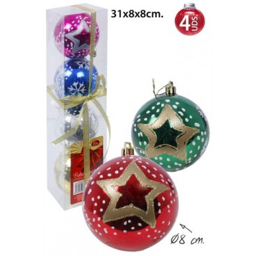 0267815 BOULE DE NO‰L 4 PCS (8MM) (48 PIECES)