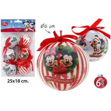 0267908 BOULE DE NO‰L (6-6) MICKEY & MINNIE (36 PIECES)