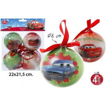0267913 BOULE DE NO‰L (4-8) CARS (36 PIECES)