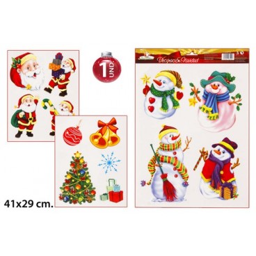 0268140 STICKER FENˆTRE NOEL (96 PIECES)