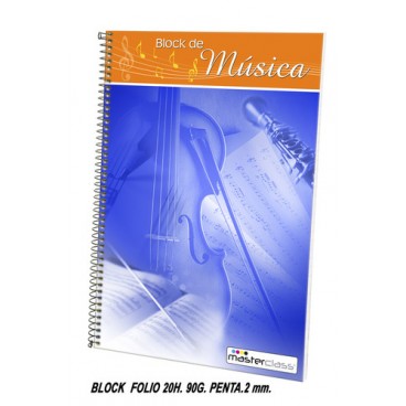 0282226 BLOC FEUILLES MUSIQUE (60 PIECES)