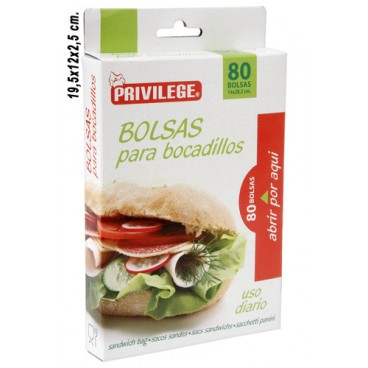 0282425 SACS SANDWICHS 80 PCES. (96 PIECES)
