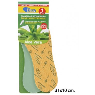 0285409 PLANTILLAS ALOE-VERA 1PAR CALZA2 (144 PIECES)