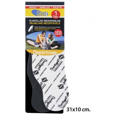 0285412 PLANTILLAS DEPORTIVAS 1PAR CALZA2 (144 PIECES)