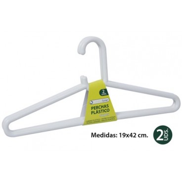 0711327 CINTRES EN PLASTIQUE SUPER 2 PIECES (24 PIECES)