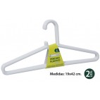 0711327 CINTRES EN PLASTIQUE SUPER 2 PIECES (24 PIECES)