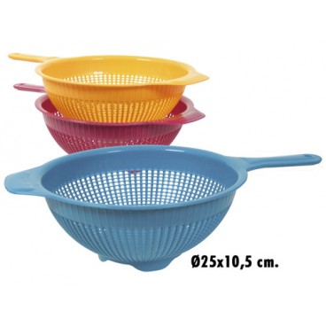 0716701 PASSOIRE AVEC MANCHE 23CM.ASSO. (96 PIECES)