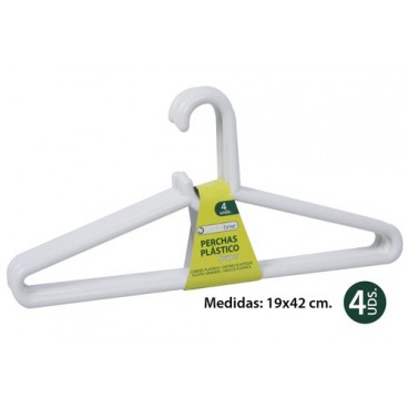 0717798 CINTRES PLAST.SUPER 4 PCES. (12 PIECES)