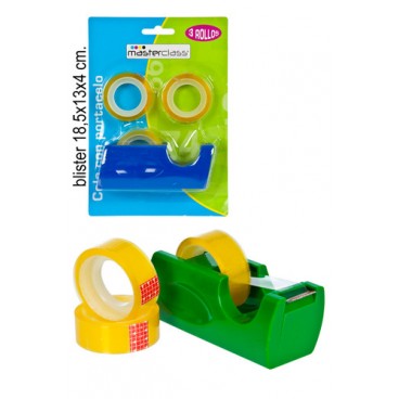 0794938 DEVIDOIR RUBAN ADHESIF +3 ROULEAUX (144 PIECES)