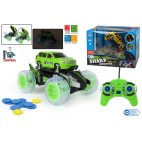 VOITURE R/C BATTERIE LANCE DISQUES - CHARGEUR - 2 ASS ( 2 PIECES)