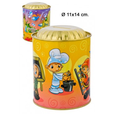 1011514 TIRELIRE ENFANT COUVERCLE OR (20 PIECES)