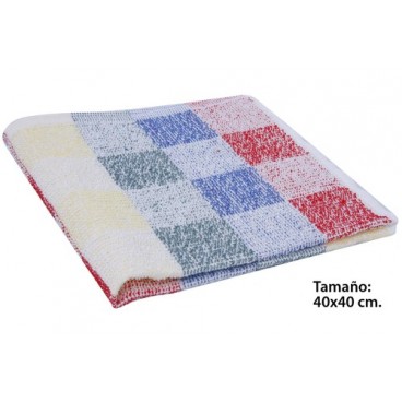 2000087 TORCHON TISSU-‚PONGE DAMES (40X40) (120 PIECES)