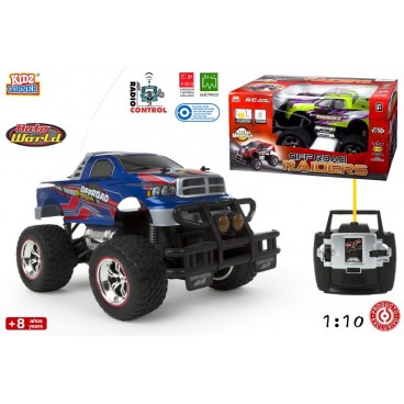 VOITURE R/C 1:10 OFF ROAD RAIDERS-BAT RECH-2 ASS KIDZCORNER ( 2 PIECES)