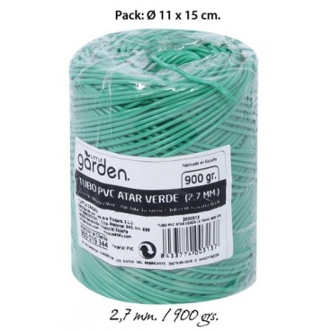 2000313 TUBE PVC ATTACHER VERT 2.7MM(900GRS) (12 PIECES)