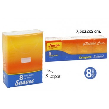 2000319 MOUCHOIR COMPACT 3 PAISSEUR 8X8 (25 PIECES)