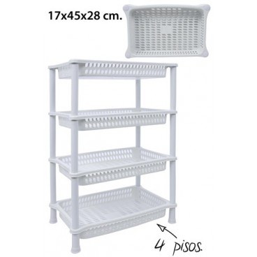 2000367 TOUR DE RANGEMENT LEGUMES 4 ETAGES (12 PIECES)