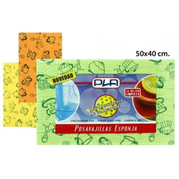 2000616 LAVETTE VAISSELLE EPONGE(50X40) (24 PIECES)